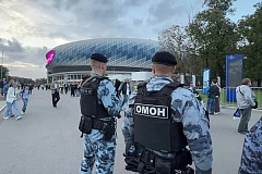 Охрану общественного порядка и безопасности граждан во время футбольного матча между командами «Спартак»(Москва)- «Ахмат» (Грозный) обеспечили столичные росгвардейцы