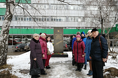 Возложение цветов к памятным местам Нагорного района.